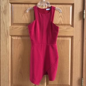 Asymmetrical Red Tobi Dress